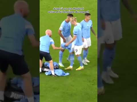 Haaland respecte les membres du staff #fyp #pourtoi #football #haaland #manchestercity
