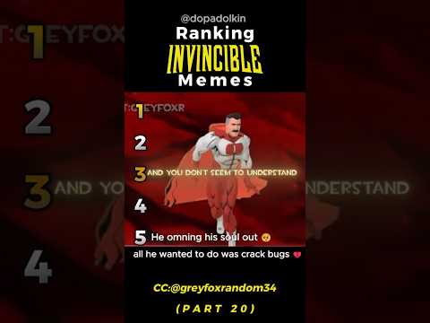 Ranking the Funniest Invincible Memes PART 20 - YouTube