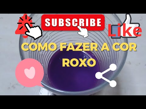 Como fazer a cor roxo #art #tecidos#artesanato#artes#artist#arte