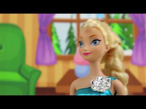 Anna es Salvada por Elsa y Jack Frost Salva a Frozen Kristoff. Aventuras Juguetes Video