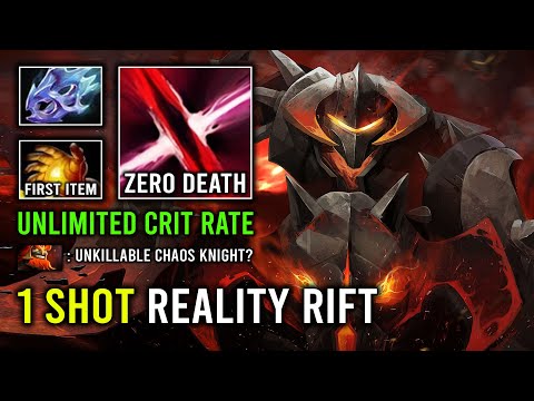 WTF 1 Shot Reality Rift First Item 8Min Midas with Unlimited Crit Chaos Knight 7.33d Dota 2