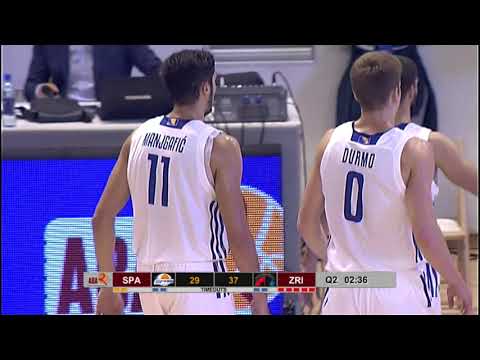 SLAM! Manjgafić delivers a dunk on fast break! (Spars - Zrinjski, 16.10.2018)