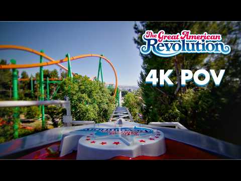 On-ride point of view of Great American Revolution