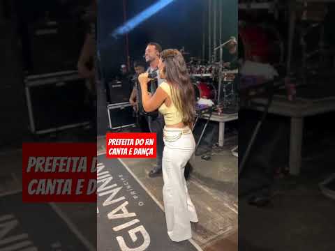 Prefeita do RN canta e dança em festa de Ielmo Marinho