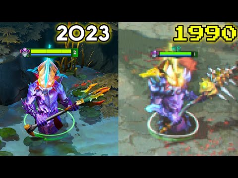 Playing Dota 2 but it's 1990