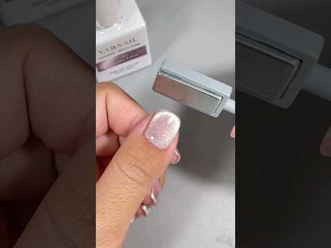 French Cat Eye Tutorial : VARNAIL Jelly Jade Cat Eye Gel #cateyegel #frenchnail #cateyenails