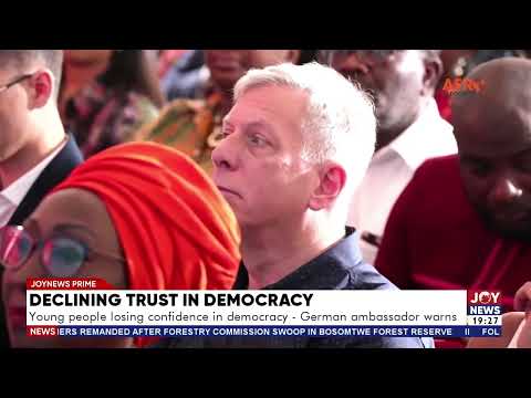 Declining trust in democracy: Young people losing trust in democracy - German Ambassador