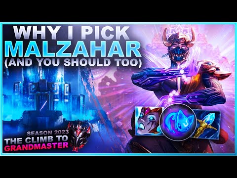 THIS IS WHY I PICK MALZAHAR! - Climb to Grandmaster | League of Legends