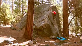 Video thumbnail de Kor Problem, V3. Yosemite Valley