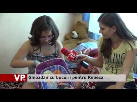 Ghiozdan cu bucurii pentru Rebeca