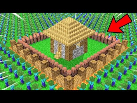 1000 Zombies Vs Most Secure Base in Minecraft