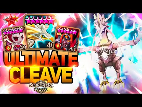 DESTRUCTIVE CLEAVE TEAM with Buffed Eludia, Draco and Kaki - Summoners War