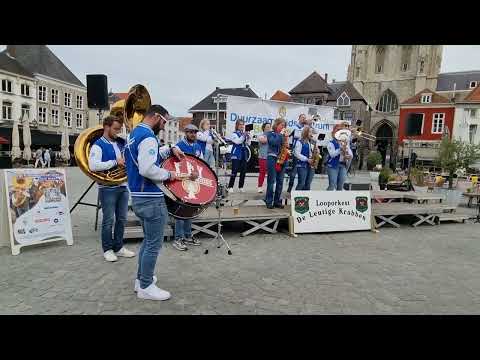 De Vosseblaozers Dweilorkest optreden Bergs Krabbefestival te Bergen op Zoom 2024