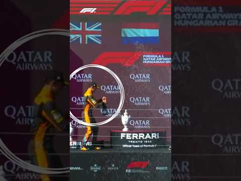 Lando Norris Tak Sengaja Menghancurkan Trofi Max Verstappen🤯#shortsfeed