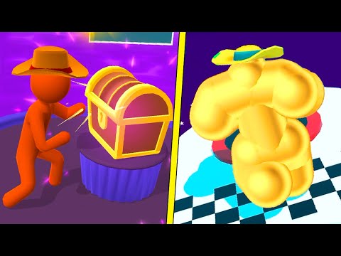 Tall Man Run vs Giant Rush 🟧❌ Gameplay iOS Android - The Most Difficult Obstacle Course (4k Levels)