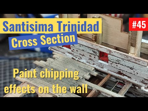 Santisima Trinidad cross section -part 45 | Model ship Building