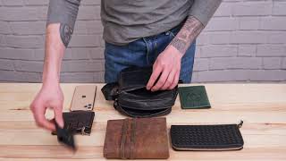 Сумка компактна чоловіча 14652 Vintage чорна