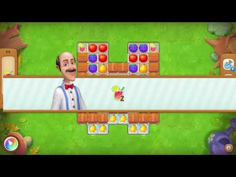 Gardenscapes level 74 No Boosters - 12 Moves 🌱 Gameplay Walkthrough Playrix