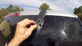 How to replace liftgate glass hinge.