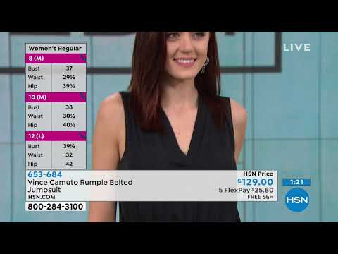 Vince Camuto Rumple Belted Jumpsuit