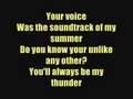 Thunder - Boys Like Girls - Lyrics