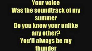 Thunder - Boys Like Girls - Lyrics