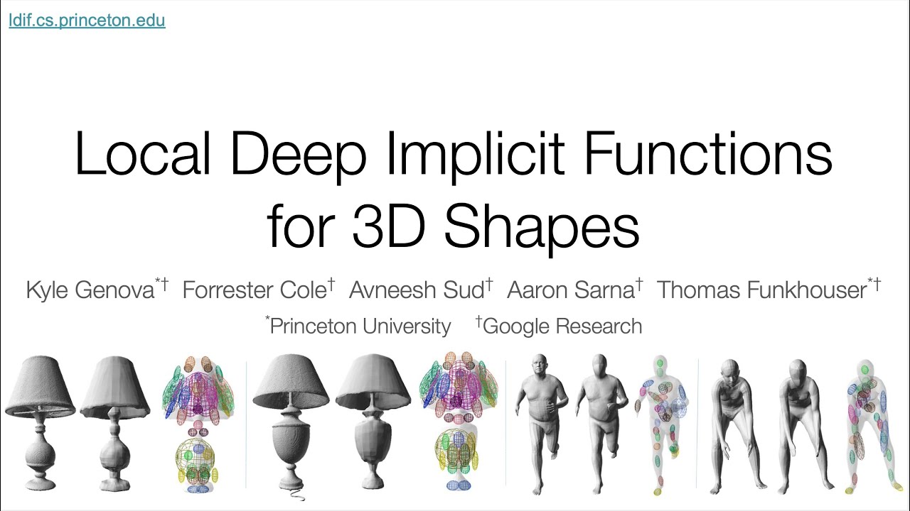 Local Deep Implicit Functions for 3D Shape