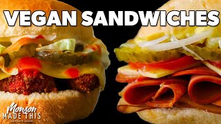 Easy Vegan Sandwich Ideas | Ben's Favorite Italian Sub and Air-Fried Spicy "Chicken" Sandwich