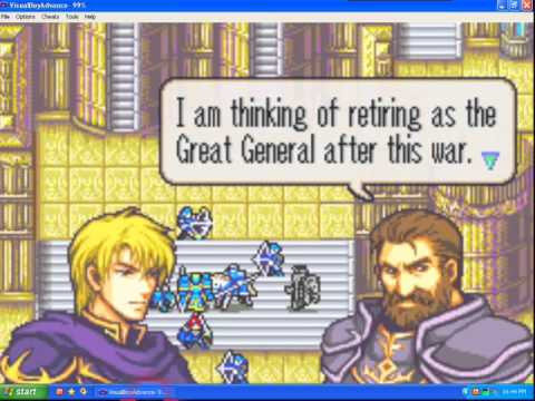 Percival talk Douglas support A Fire Emblem 6 The Sword of Seals VBA