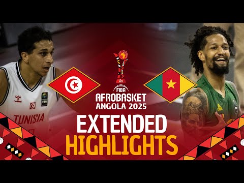 Tunisia 🇹🇳 vs Cameroon 🇨🇲 | Extended Highlights | #AfroBasket 2025
