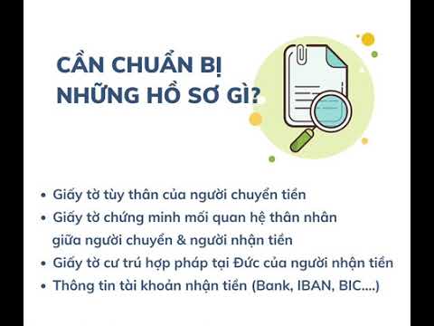 CHUYỂN TIỀN CHO TẶNG – THỪA KẾ TỪ VN SANG ĐỨC