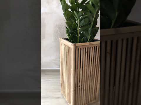 Blumenkübel Pflanzkübel Pflanztrog MAXI Bambus natur Blumenkübel Pflanzkübel Pflanztrog MAXI Bambus natur