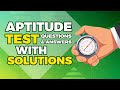 HOW TO PASS APTITUDE TEST Career Aptitude Questions Answers