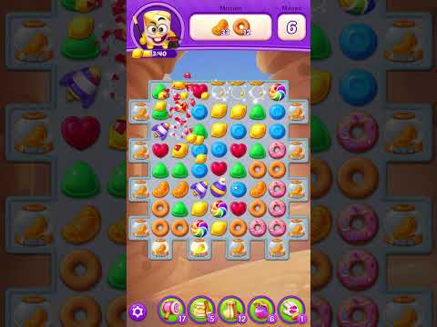 Lollipop Sweet Heroes Match 3 Level 200 no booster [Gameplay Walkthrough] [Puzzle1Studio]