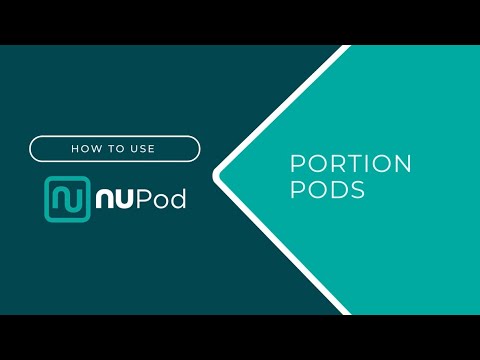 Nupod How To - Video 4 - Portion Pods