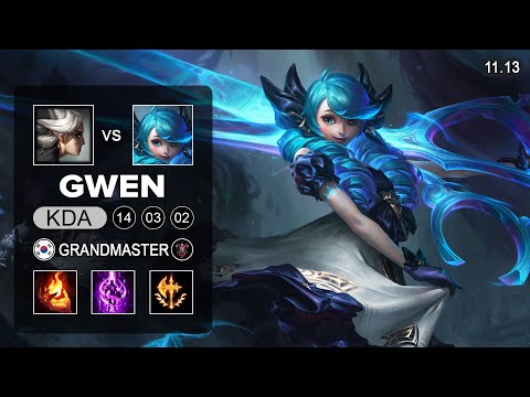 Gwen Top vs Camille - KR Grandmaster Patch 11.13