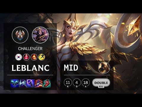 LeBlanc Mid vs Akshan - KR Challenger Patch 11.22