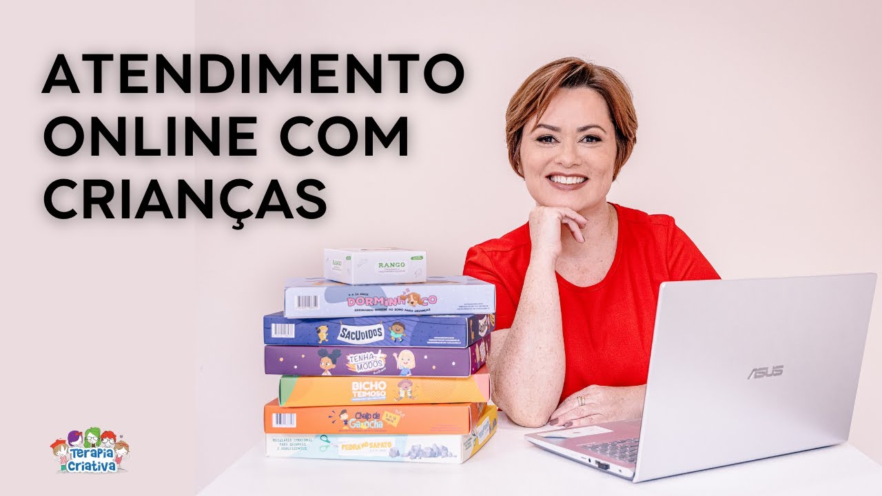 Sessões online com crianças - Aulão com uso de jogos Terapia Criativa