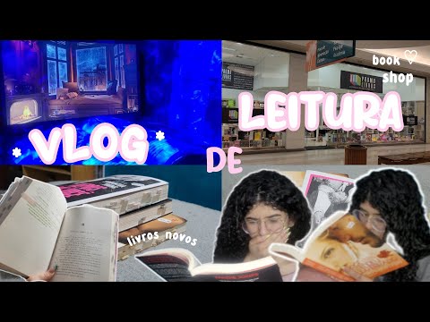 VLOG DE LEITURA📖| livros novos, book shop, lendo de madrugada + surtos! #vlogdeleitura