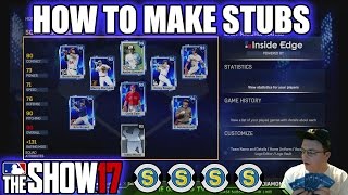 How To Make Stubs and Get Diamonds MLB The Show 17 Tips + Tutorial