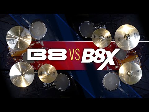 B8 vs B8X - Sabian cymbal sets compared 14" Hi Hats 16" Thin Crash 20" Ride Morph sound test demo