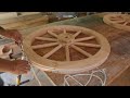 Making a Wooden Hand Cart Wheel | Wheelwright