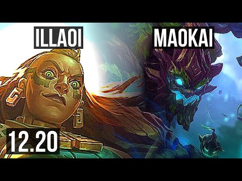 ILLAOI vs MAOKAI (TOP) | 7/0/2, 1.8M mastery, Godlike, 300+ games | EUW Master | 12.20