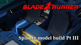 1/24 scale Fujimi Spinner model build Pt III continued lighting and detail painting