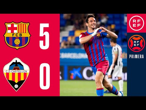 RESUMEN | FC Barcelona B 5-0 CD Castellón | PrimeraRFEF | Jornada 37 | Grupo 2