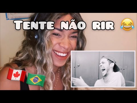 Gringa reacts to the TRY NOT TO LAUGH CHALLENGE - THE DELICATE SLAP ON CLEITON!