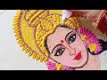 Lakshmi Ji rangoli l Diwali rangoli l satisfying art @VishnuArt242
