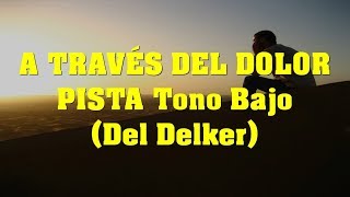 Video thumbnail of "A traves del dolor PISTA Tono Bajo"