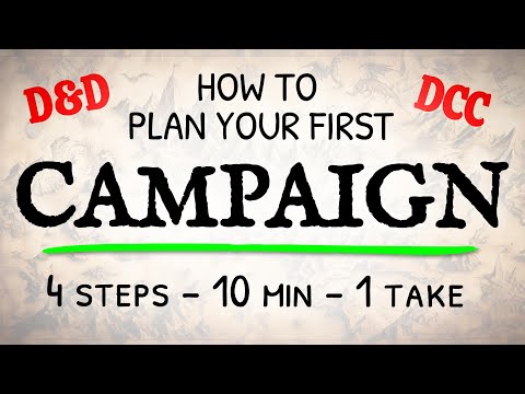 How to Make a D&D Campaign (the easy way)