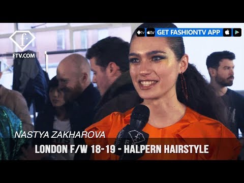 London Fashion Week Fall/Winter 18-19 -  Halpern Hairstyle | FashionTV | FTV